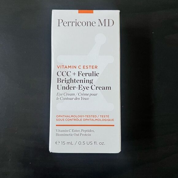 New Perricone MD Vitamin C Ester CCC+ Ferulic Brightening Under-Eye Cream 0.5 oz - Picture 2 of 7